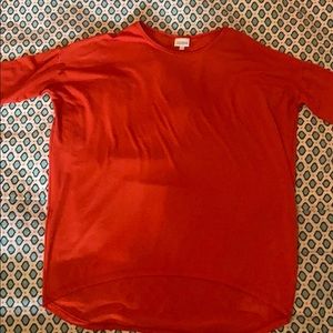 Pink LuLaRoe Irma top size XS